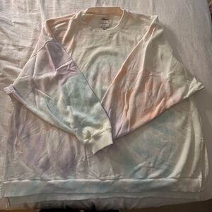 American Eagle Outfitters Cream Crewneck Sweater
